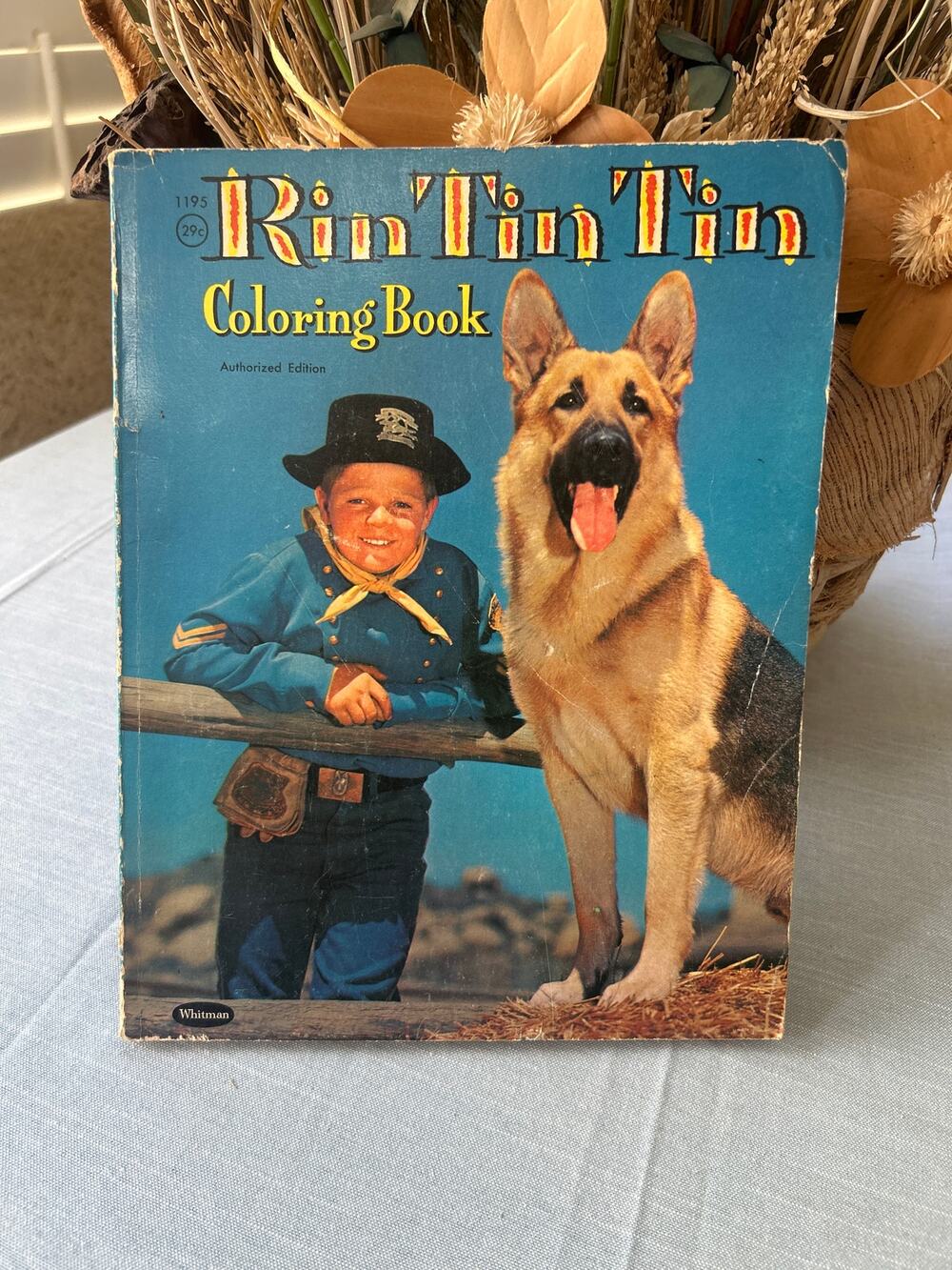 Vintage Rin Tin Tin Coloring Book 1958 Whitman Publishing Co. USA
